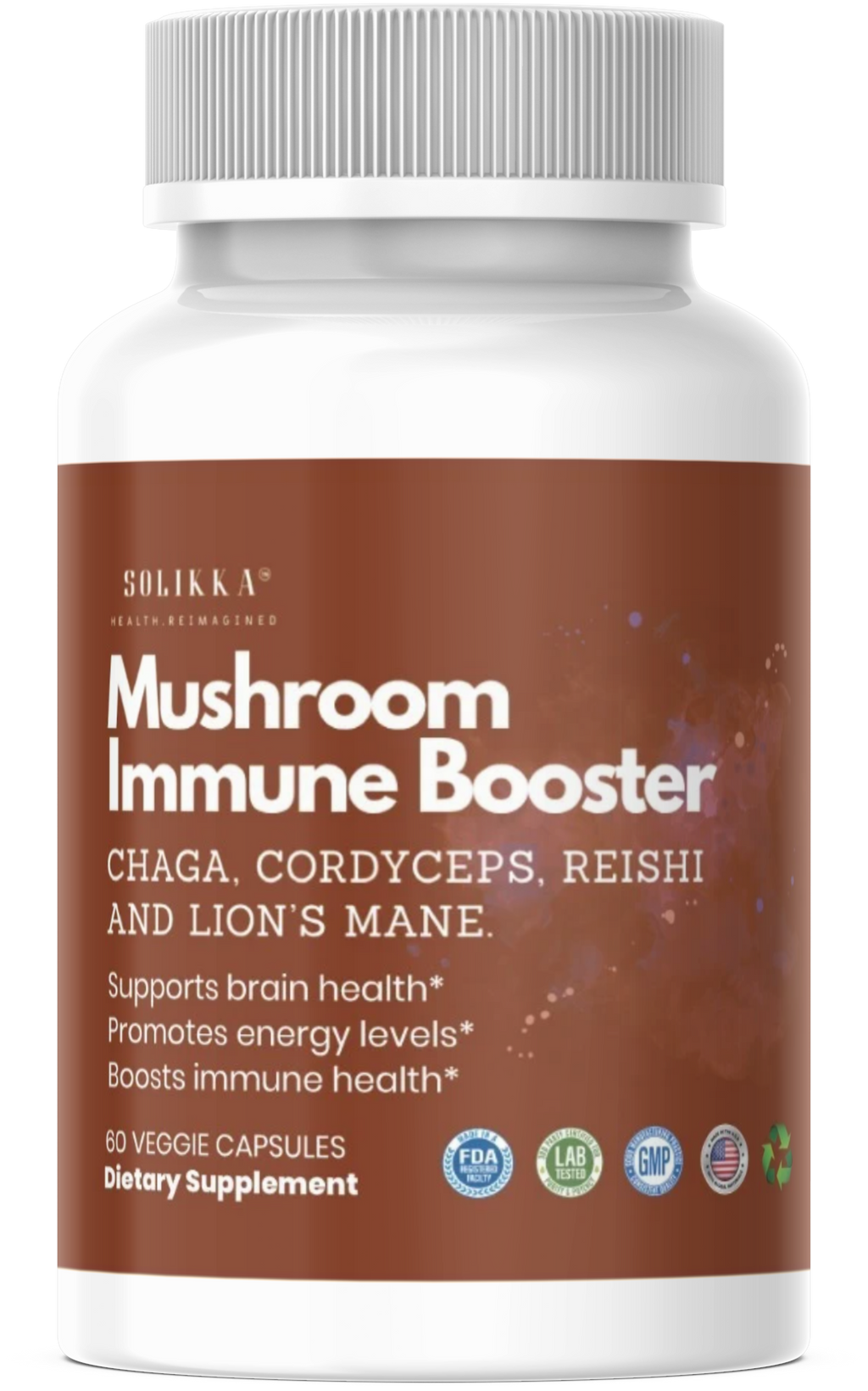 Mushroom Immune Booster Chaga, Cordyceps, Reishi and Lion’s Mane