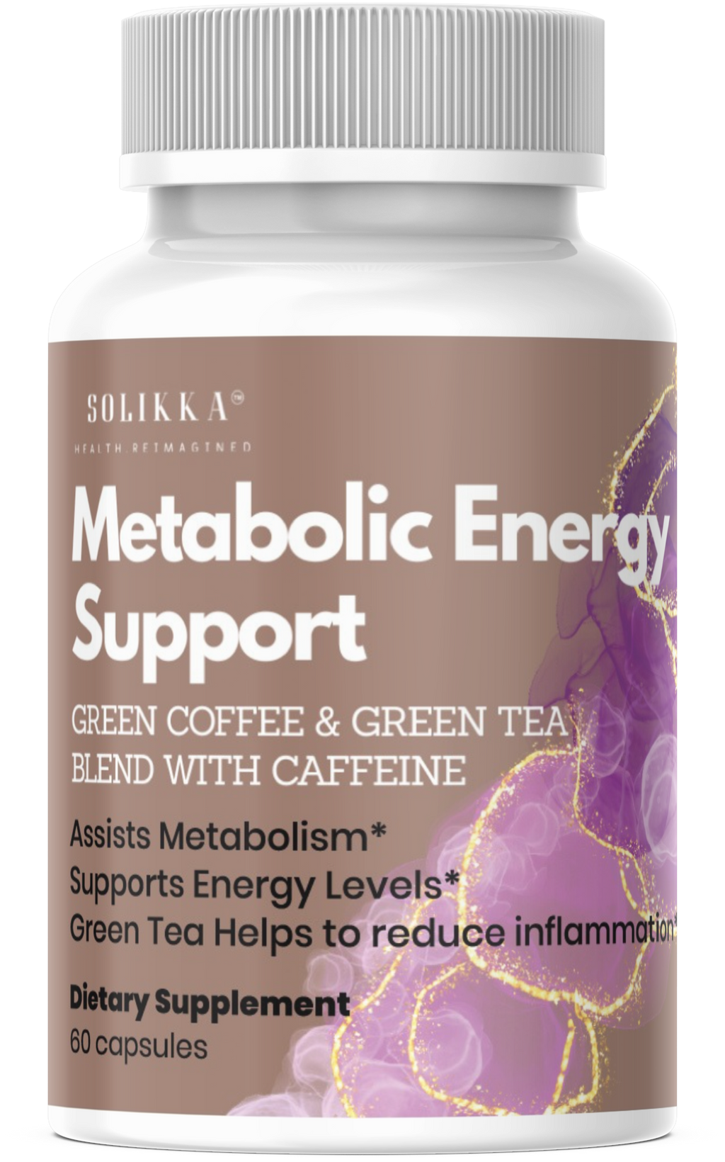 Metabolic Energy Support – Green Coffee & Green Tea Blend with Caffeine (60 Capsules)
