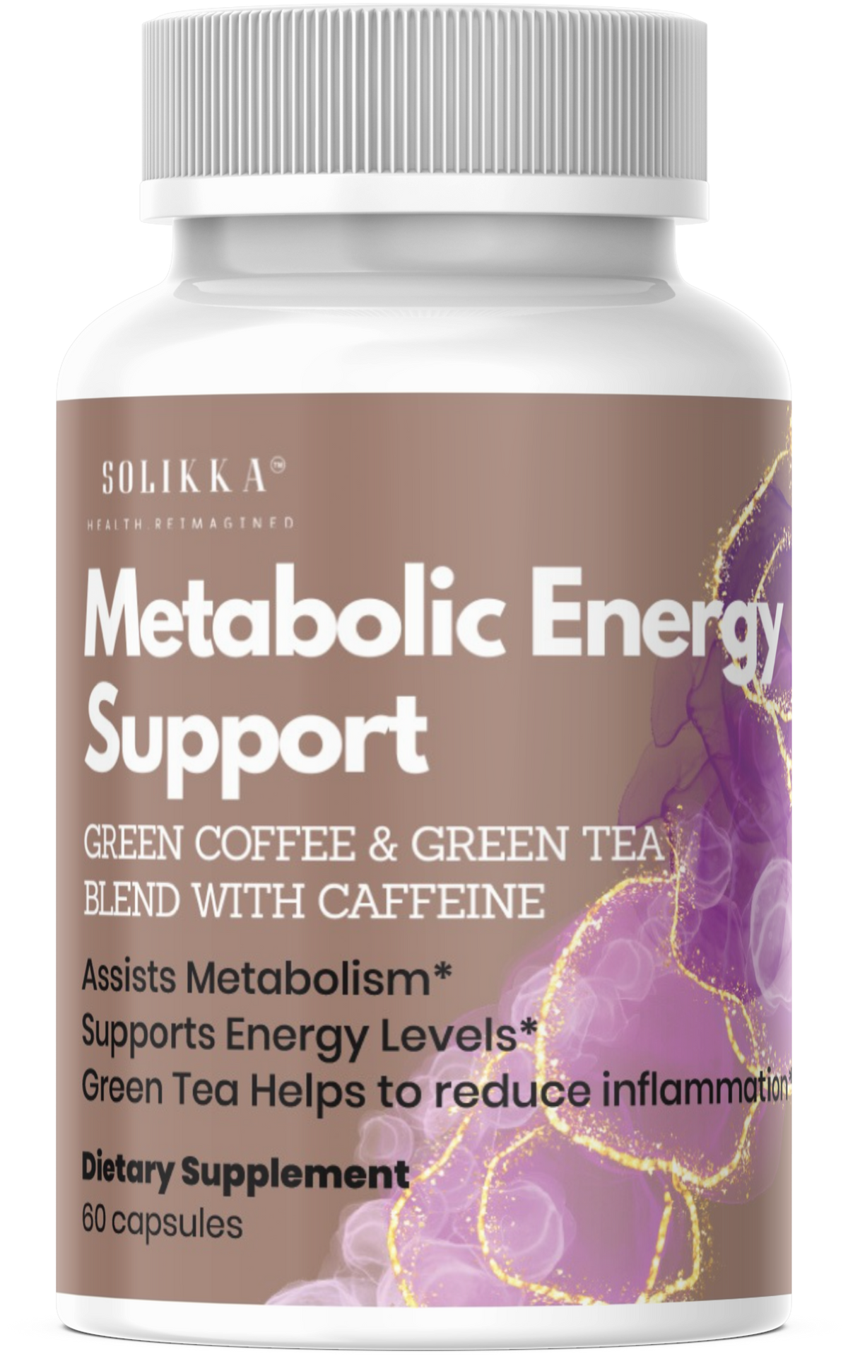 Metabolic Energy Support – Green Coffee & Green Tea Blend with Caffeine (60 Capsules)